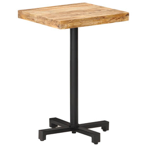 vidaXL Bistro Table Square 50x50x75 cm Rough Mango Wood