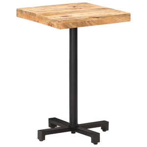 vidaXL Bistro Table Square 50x50x75 cm Rough Mango Wood