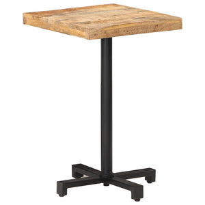 vidaXL Bistro Table Square 50x50x75 cm Rough Mango Wood