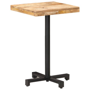 vidaXL Bistro Table Square 50x50x75 cm Rough Mango Wood