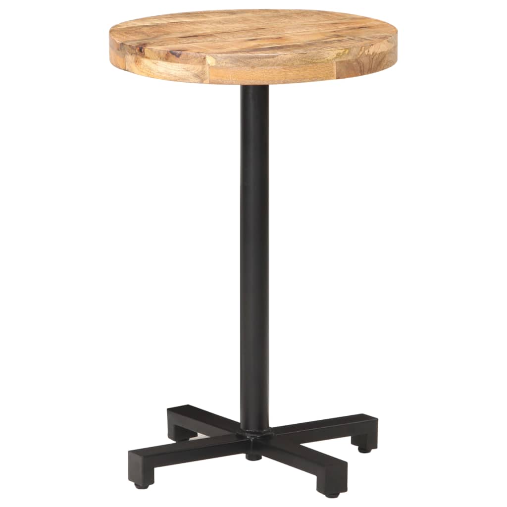 vidaXL Bistro Table Round Ø50x75 cm Rough Mango Wood