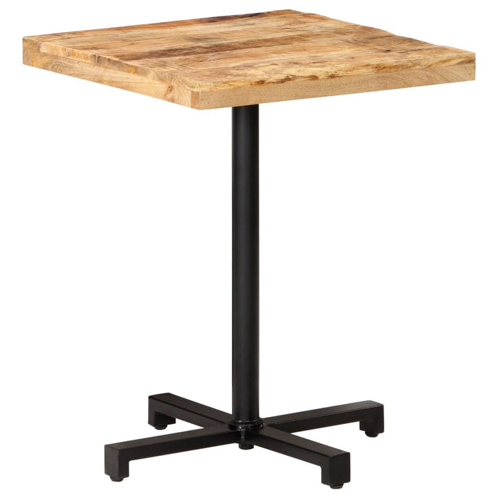 vidaXL Bistro Table Square 60x60x75 cm Rough Mango Wood