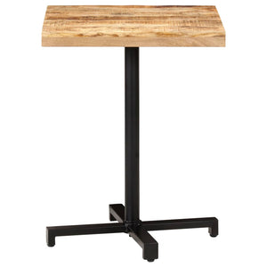 vidaXL Bistro Table Square 60x60x75 cm Rough Mango Wood