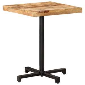 vidaXL Bistro Table Square 60x60x75 cm Rough Mango Wood