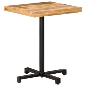 vidaXL Bistro Table Square 60x60x75 cm Rough Mango Wood