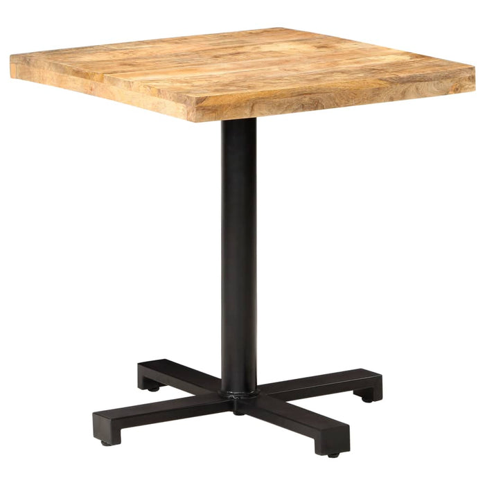 vidaXL Bistro Table Square 70x70x75 cm Rough Mango Wood