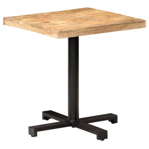 vidaXL Bistro Table Square 70x70x75 cm Rough Mango Wood