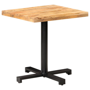 vidaXL Bistro Table Square 70x70x75 cm Rough Mango Wood