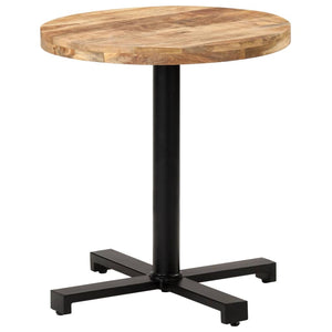 vidaXL Bistro Table Round Ø70x75 cm Rough Mango Wood