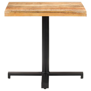 vidaXL Bistro Table Square 80x80x75 cm Rough Mango Wood