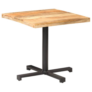 vidaXL Bistro Table Square 80x80x75 cm Rough Mango Wood