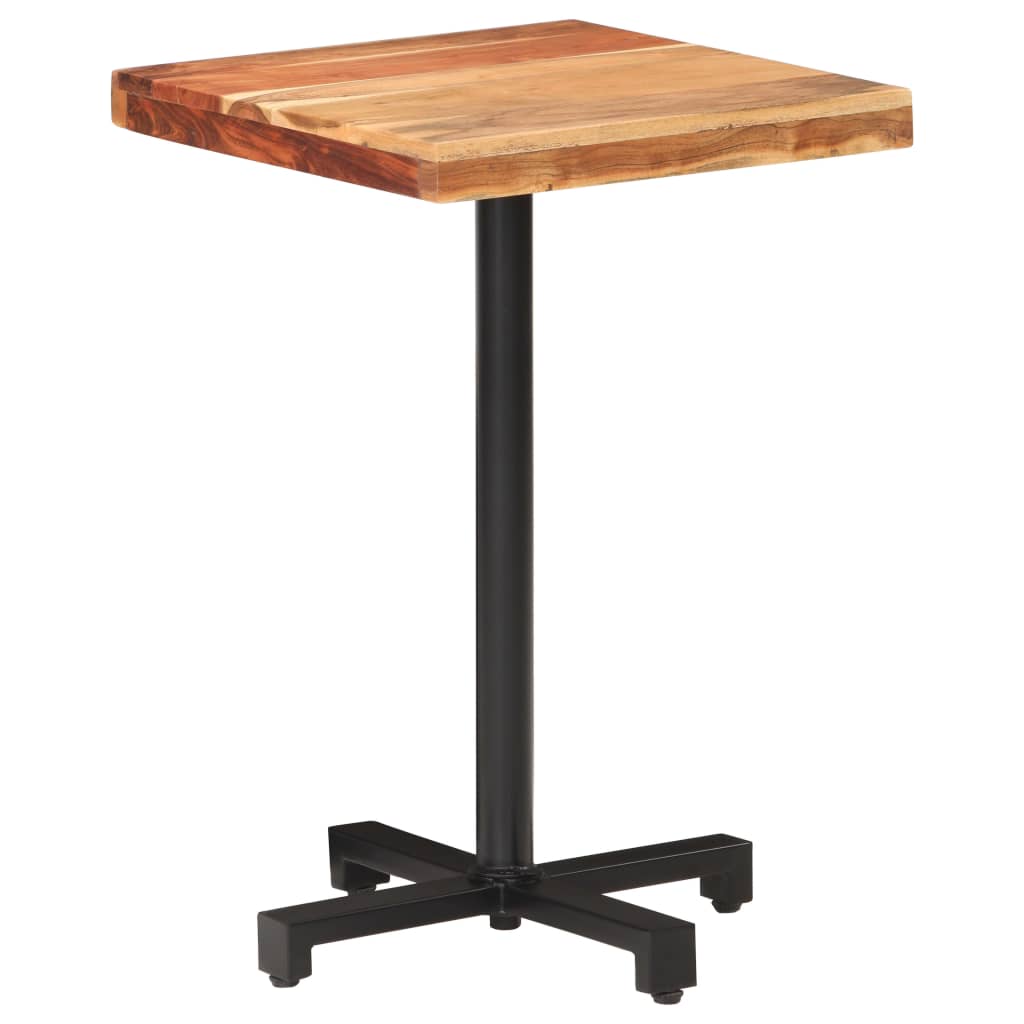 vidaXL Bistro Table Square 50x50x75 cm Solid Acacia Wood