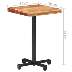 vidaXL Bistro Table Square 50x50x75 cm Solid Acacia Wood