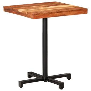 vidaXL Bistro Table Square 60x60x75 cm Solid Acacia Wood