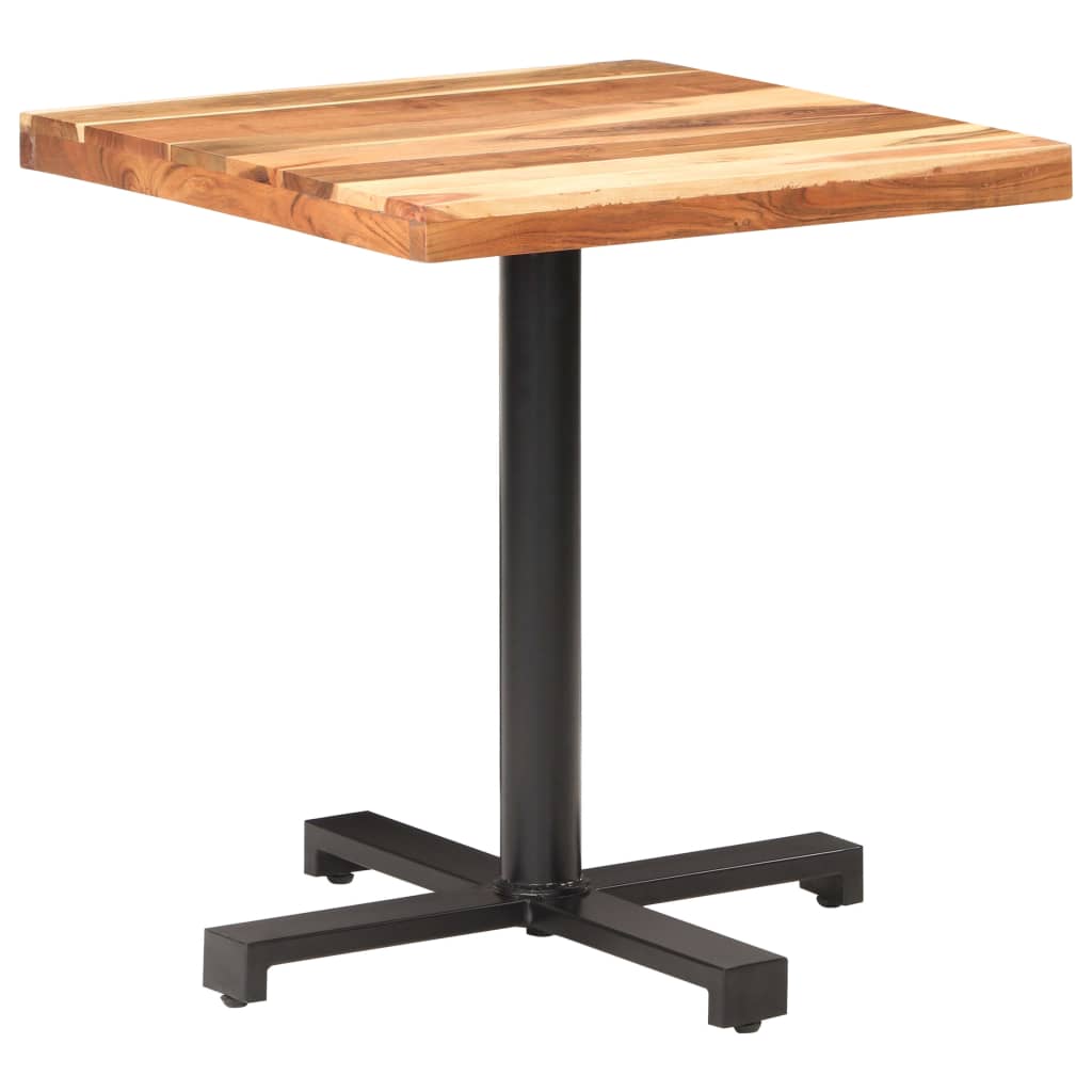 vidaXL Bistro Table Square 70x70x75 cm Solid Acacia Wood