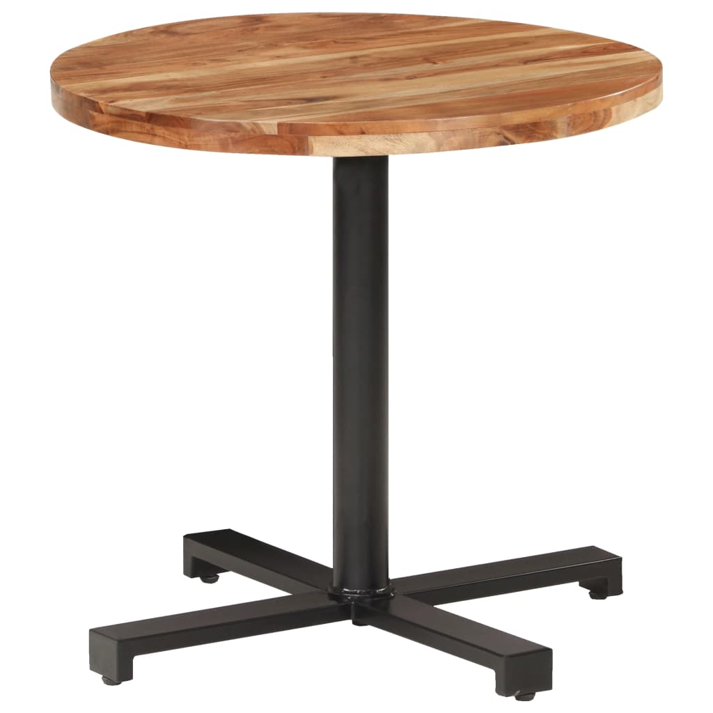 vidaXL Bistro Table Round Ø80x75 cm Solid Acacia Wood