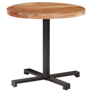 vidaXL Bistro Table Round Ø80x75 cm Solid Acacia Wood