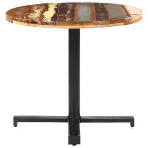 vidaXL Bistro Table Round Ø80x75 cm Solid Reclaimed Wood