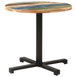 vidaXL Bistro Table Round Ø80x75 cm Solid Reclaimed Wood