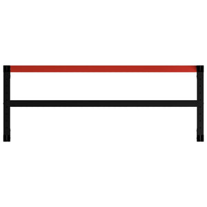 vidaXL Work Bench Frame Metal 150x57x79 cm Black and Red