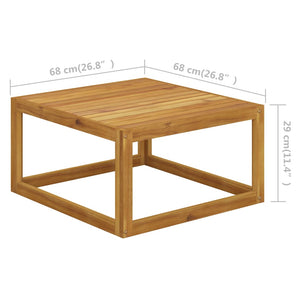 vidaXL Coffee Table 68x68x29 cm Solid Acacia Wood