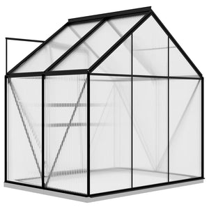 vidaXL Greenhouse Anthracite Aluminium 2.47 m²