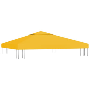 vidaXL 2-Tier Gazebo Top Cover 310 g/m² 3x3 m Yellow