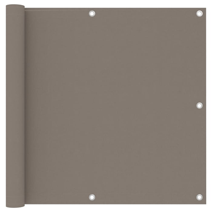 vidaXL Balcony Screen Taupe 90x400 cm Oxford Fabric