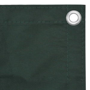 vidaXL Balcony Screen Dark Green 75x300 cm Oxford Fabric