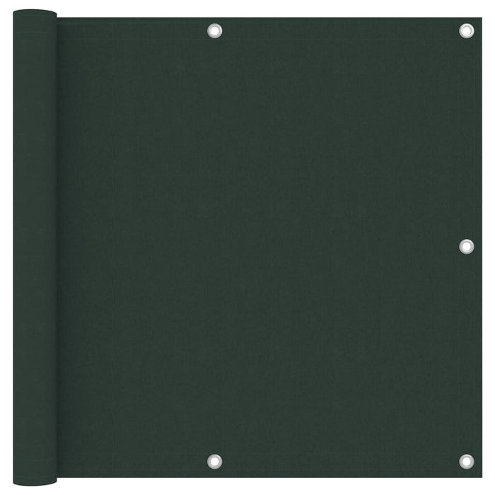 vidaXL Balcony Screen Dark Green 90x300 cm Oxford Fabric