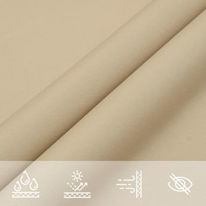 vidaXL Sunshade Sail Oxford Fabric Rectangular 2x3 m Beige