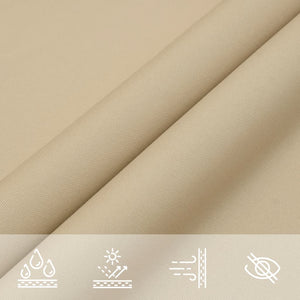 vidaXL Sunshade Sail Oxford Fabric Triangular 3x4x5 m Beige