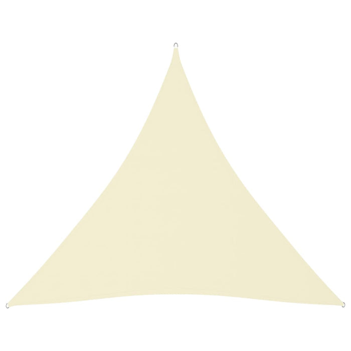 vidaXL Sunshade Sail Oxford Fabric Triangular 3x3x3 m Cream