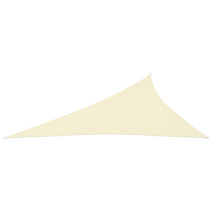 vidaXL Sunshade Sail Oxford Fabric Triangular 4x5x6.4 m Cream