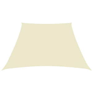 vidaXL Sunshade Sail Oxford Fabric Trapezium 4/5x4 m Cream