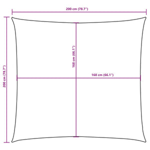 vidaXL Sunshade Sail Oxford Fabric Square 2x2 m White