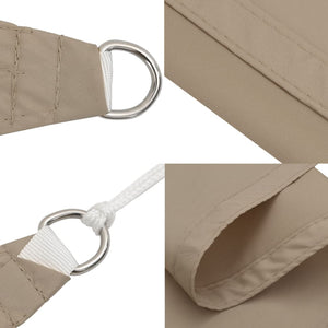 vidaXL Sunshade Sail Oxford Fabric Square 4x4 m Taupe