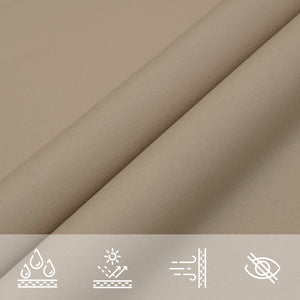 vidaXL Sunshade Sail Oxford Fabric Square 4x4 m Taupe