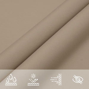 vidaXL Sunshade Sail Oxford Fabric Square 6x6 m Taupe