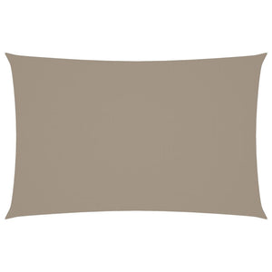 vidaXL Sunshade Sail Oxford Fabric Rectangular 5x8 m Taupe