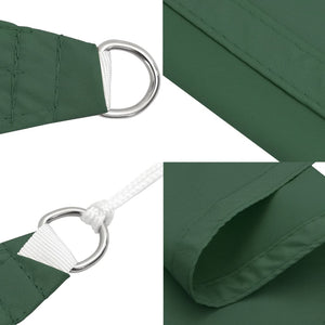 vidaXL Sunshade Sail Oxford Fabric Square 2x2 m Dark Green