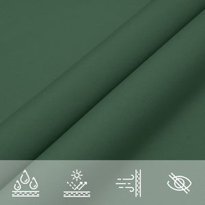 vidaXL Sunshade Sail Oxford Fabric Square 3x3 m Dark Green