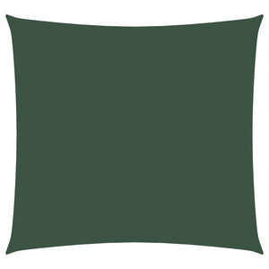 vidaXL Sunshade Sail Oxford Fabric Square 4x4 m Dark Green