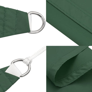 vidaXL Sunshade Sail Oxford Fabric Square 4x4 m Dark Green