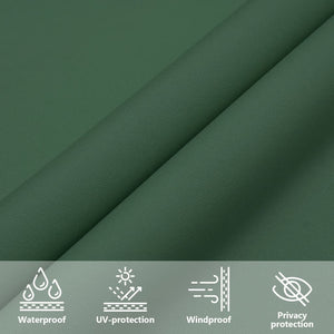 vidaXL Sunshade Sail Oxford Fabric Square 4x4 m Dark Green