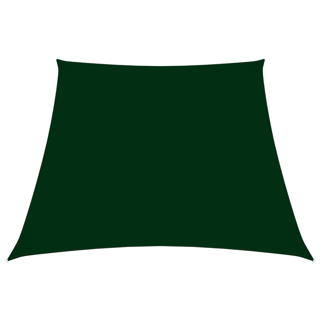 vidaXL Sunshade Sail Oxford Fabric Trapezium 2/4x3 m Dark Green