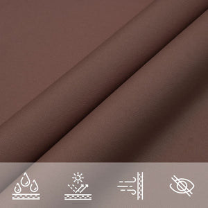 vidaXL Sunshade Sail Oxford Fabric Square 3x3 m Brown