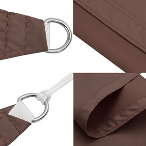 vidaXL Sunshade Sail Oxford Fabric Square 3.6x3.6 m Brown