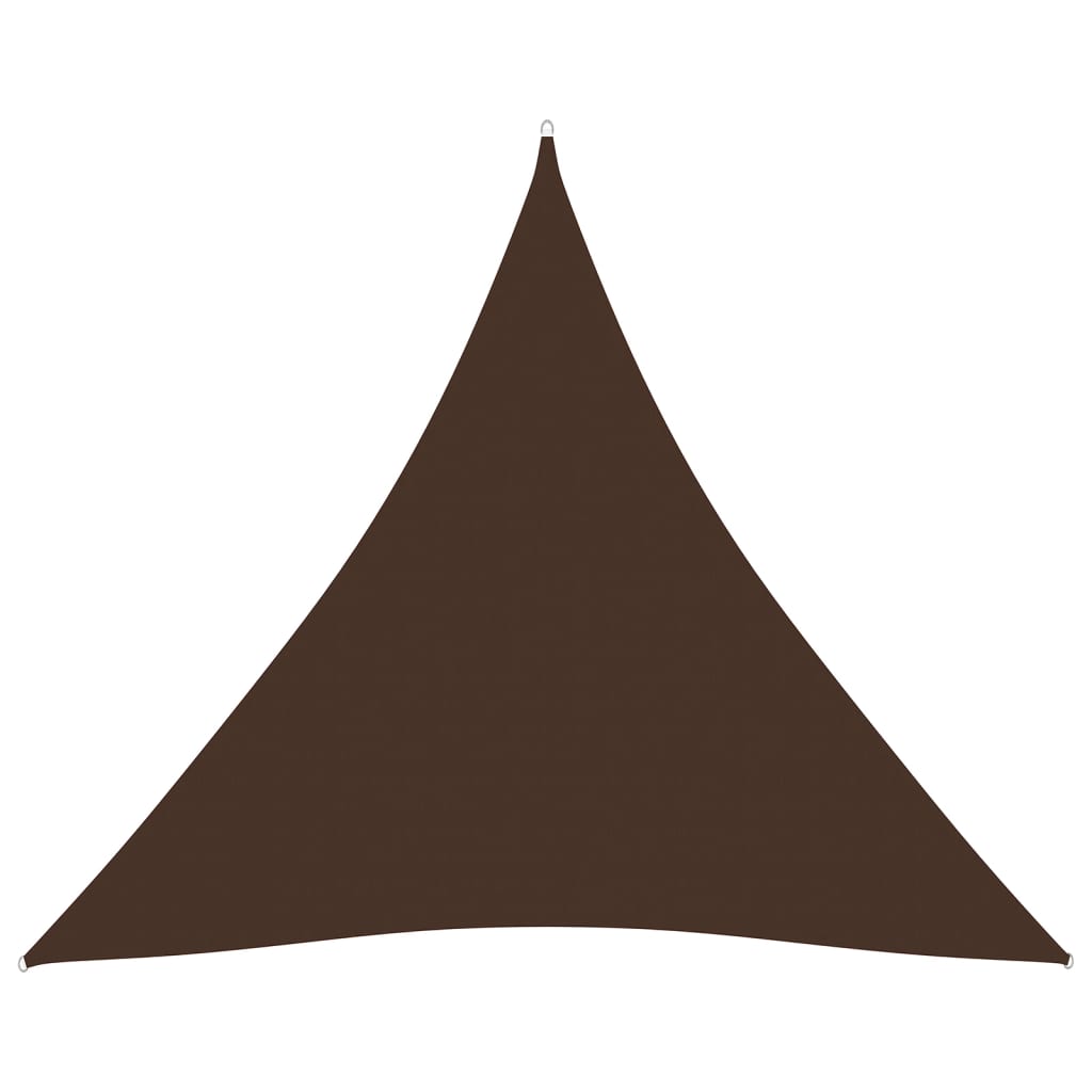 vidaXL Sunshade Sail Oxford Fabric Triangular 4.5x4.5x4.5 m Brown