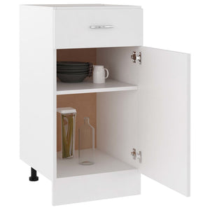 vidaXL Drawer Bottom Cabinet White 40x46x81.5 cm Engineered Wood